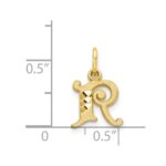 14k Letter R Initial Charm - Image 4