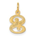 14k Letter S Initial Charm - Image 3