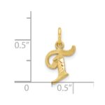 14k Letter T Initial Charm - Image 4