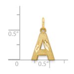 14k Letter A Initial Charm - Image 4