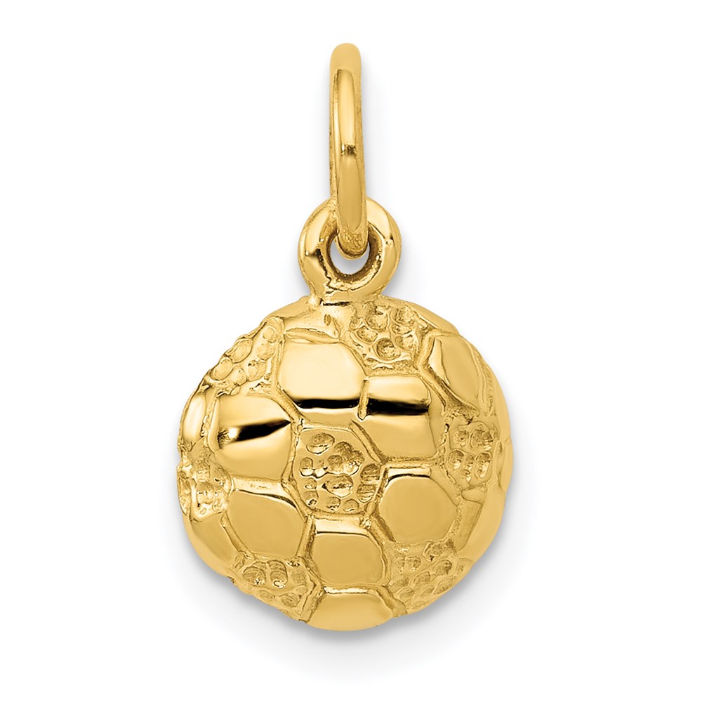 C587.jpg 14k Domed Soccer Ball Charm - Image 1