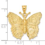 14k Large Butterfly Pendant - Image 4