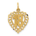 14k 18 in Heart Charm