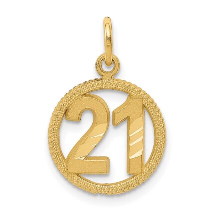 14k 21 in Circle Pendant