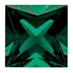 Created Emerald 4mm Princess