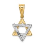 14k Two-tone Star of David Pendant - Image 4