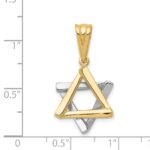 14k Two-tone Star of David Pendant - Image 3