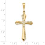 14k Passion Cross Pendant - Image 2