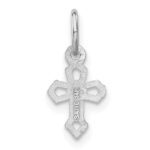14k White Gold Passion Cross Charm - Image 3