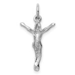 14k White Gold Jesus Charm - Image 4