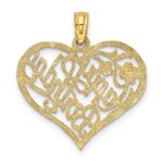 14k Solid HAPPY BIRTHDAY Heart Charm - Image 4
