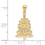 14k Polished Christmas Tree Charm - Image 3
