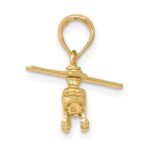 14k 3-D Moveable Rotor Helicopter Pendant - Image 2