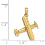 14k 3-D Bi-Plane Charm - Image 3