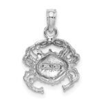 14K White Gold Crab Charm - Image 3