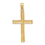 14k Polished Cross Pendant - Image 4