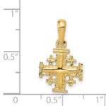 14k Jerusalem Cross Charm - Image 3