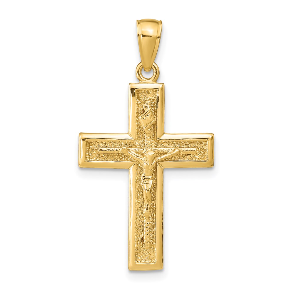 D1674.jpg 14k Polished Crucifix Pendant - Image 1