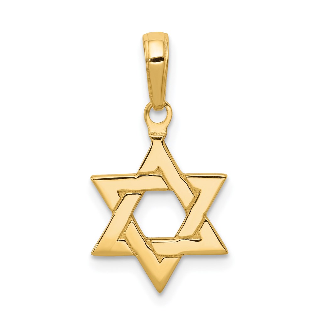 D1691.jpg 14k Polished Star of David Pendant - Image 1