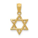 14k Polished Star of David Pendant
