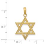 14k Polished Star of David Pendant - Image 3