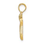 14k Textured Chai Pendant - Image 2