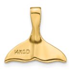 14k 3-D Polished Whale Tail Chain Slide - Image 3