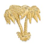 14k Large Double Palm Tree Omega Slide
