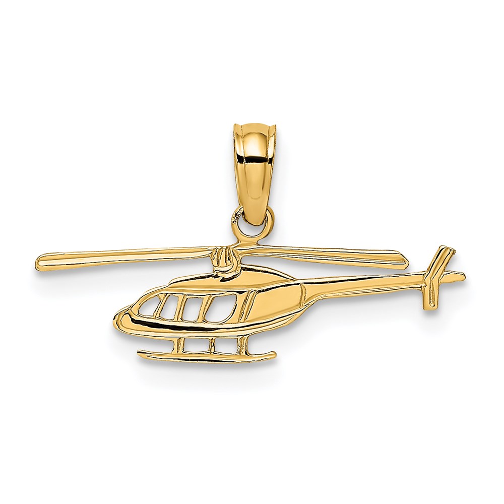 D2947.jpg 14k Helicopter Charm - Image 1