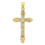 14k Two-tone Crucifix Pendant - Image 4