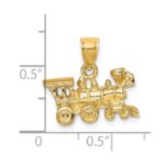 14k 3-D Locomotive Charm - Image 3