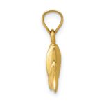 14K 3-D Whale Tail Pendant - Image 2
