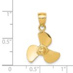 14K Propeller Pendant - Image 3