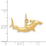 14k Hammerhead Shark Charm - Image 3