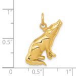 14k Howling Wolf Charm - Image 3