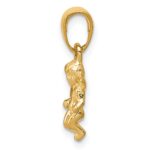 14k  3-D Small Guardian Angel Pendant - Image 2
