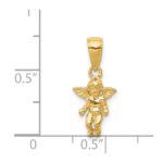 14k  3-D Small Guardian Angel Pendant - Image 3