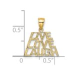 14K LIVE LAUGH LOVE Charm - Image 3