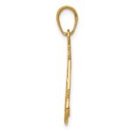 14K Slice of Cake with Candle HAPPY BIRTHDAY Pendant - Image 2