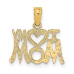 14K I HEART MY MOM Charm - Image 4