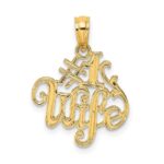 14K #1 WIFE Charm