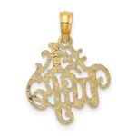 14K #1 WIFE Charm - Image 3
