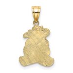 14K Dressed Up Teddy Bear Charm - Image 4