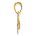 14K Horseshoe with Horse Head Pendant - Image 2