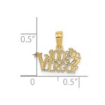 14K 100% VIRGO Zodiac Charm - Image 3