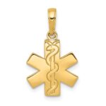 14K Paramedic/EMT Symbol Pendant