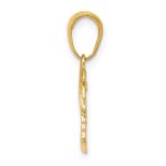 14K Charleston Palm Tree with Moon Pendant - Image 2