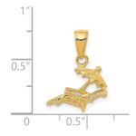 14K 3-D Lounge Beach Chair with Umbrella Pendant - Image 4
