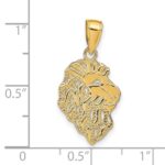 14K Lion Head Pendant - Image 3