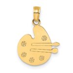 14K Artists Paint Palette and Brushes Charm